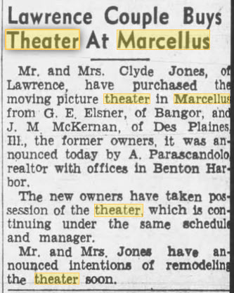 Dix Theatre - 01 Feb 1947 Article (newer photo)
